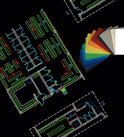 plano de mobiliario de vestuario